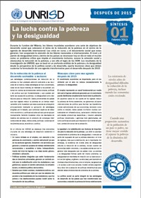 La lucha contra la pobreza y la desigualdad (Después de 2015 Síntesis 1)